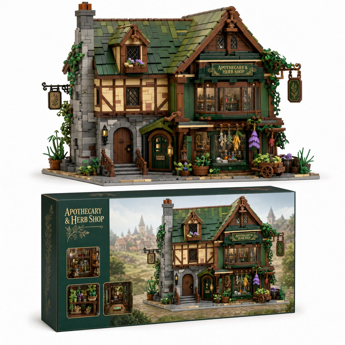 Apothecary & Herb Shop brick set