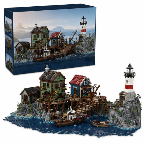 Fishing Village Harbour brick set