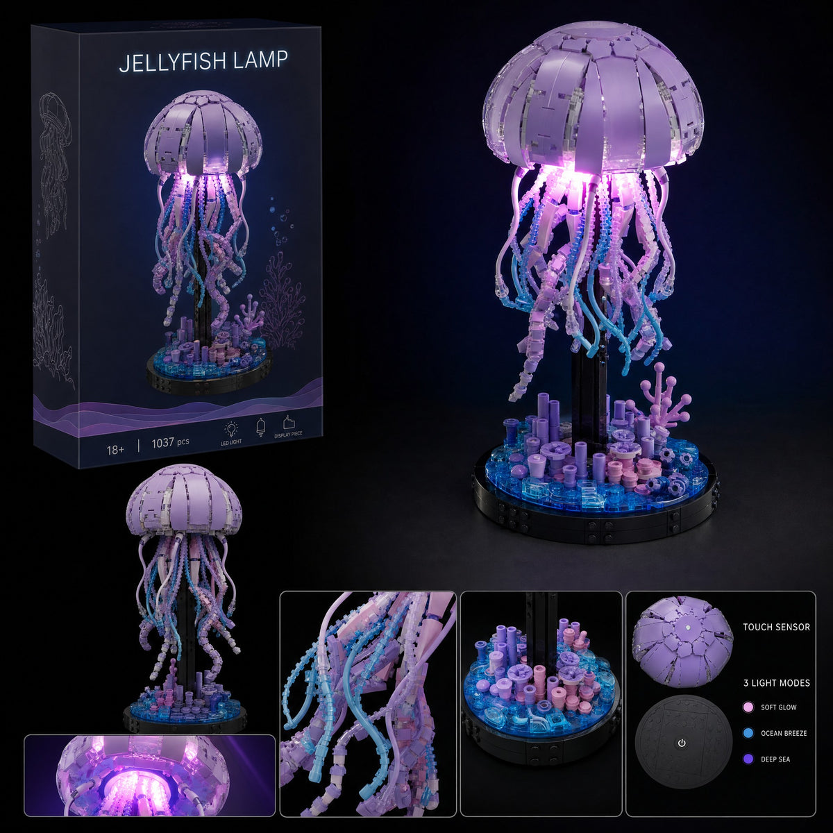 Jellyfish Lamp brick set