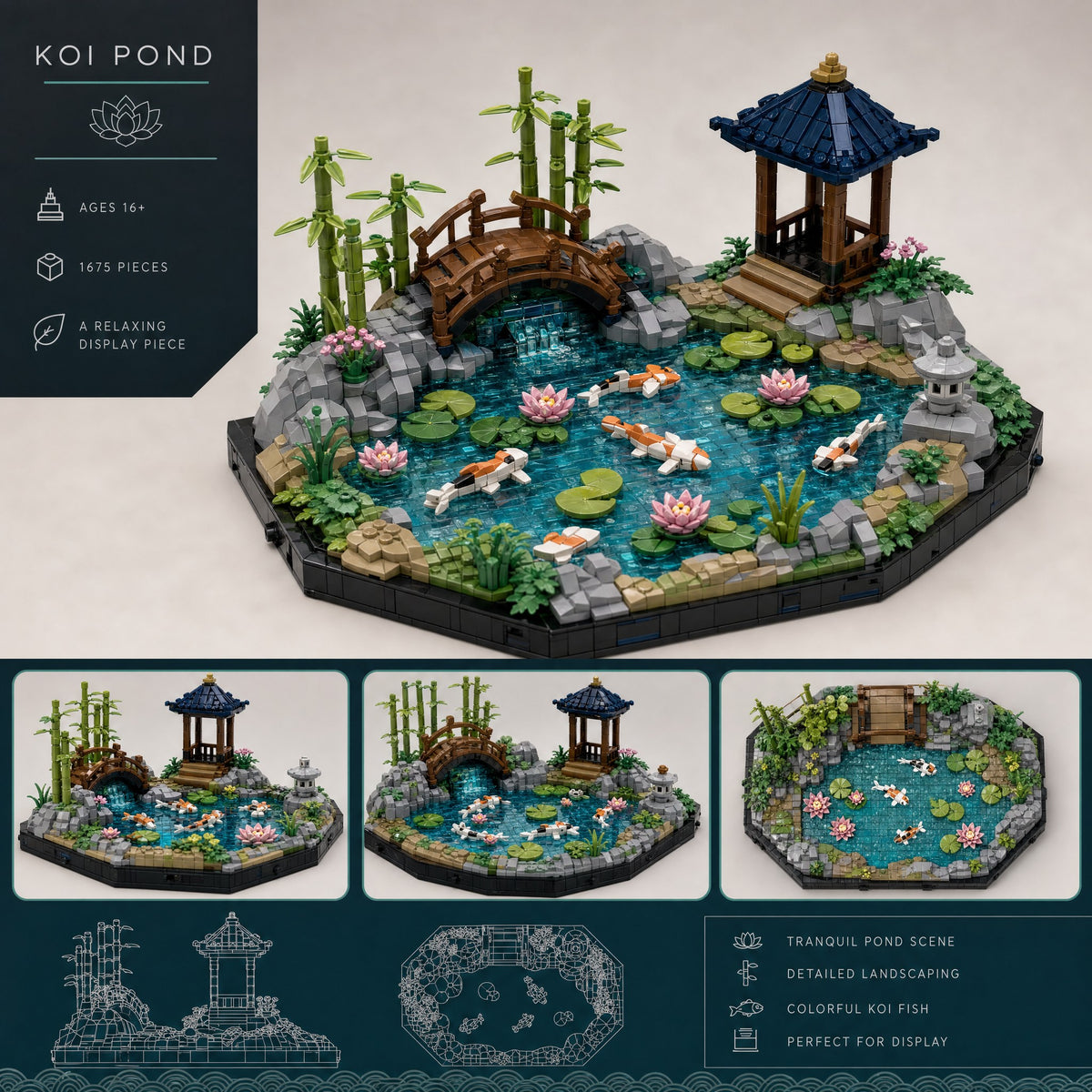 Koi Pond brick set