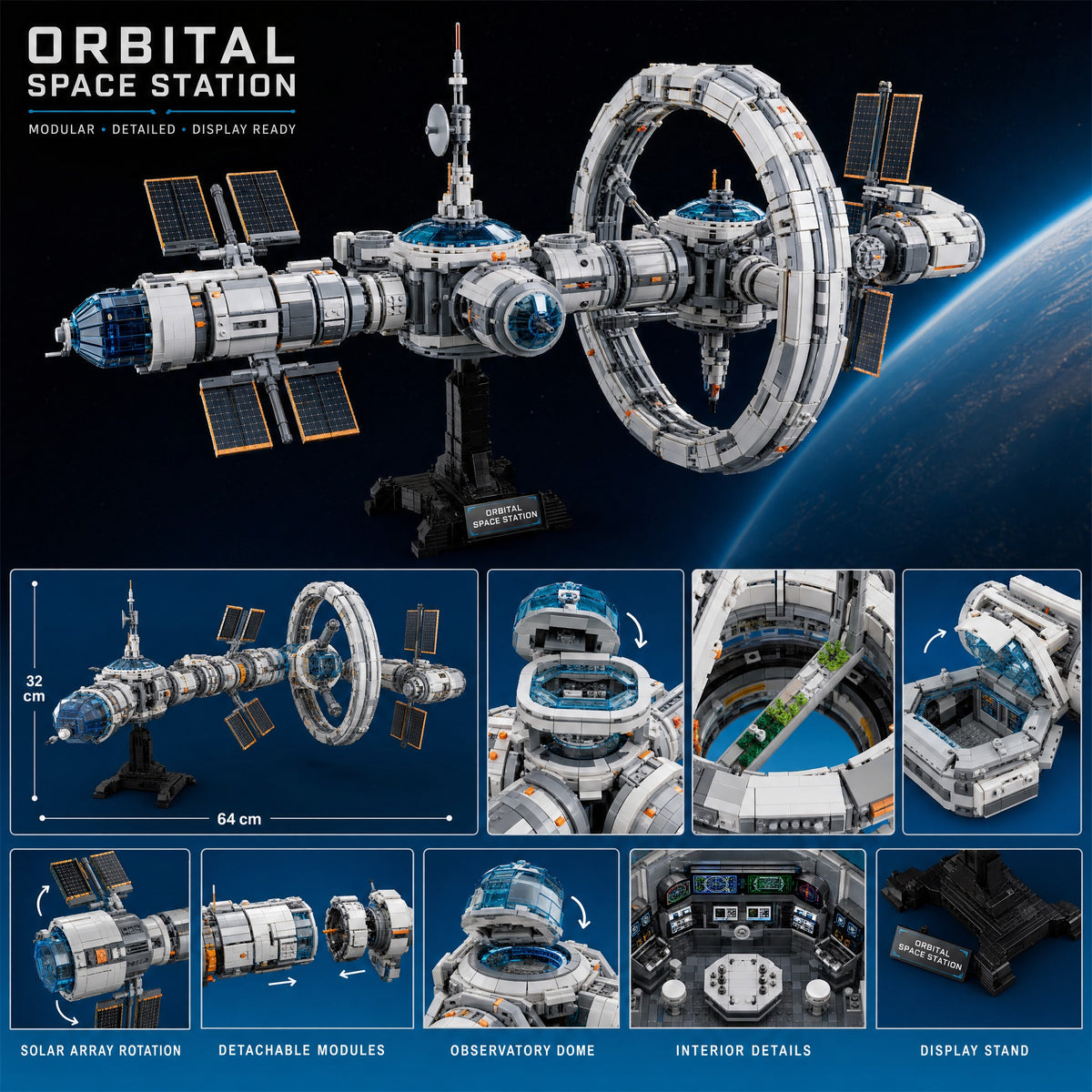 Orbital Space Station brick set