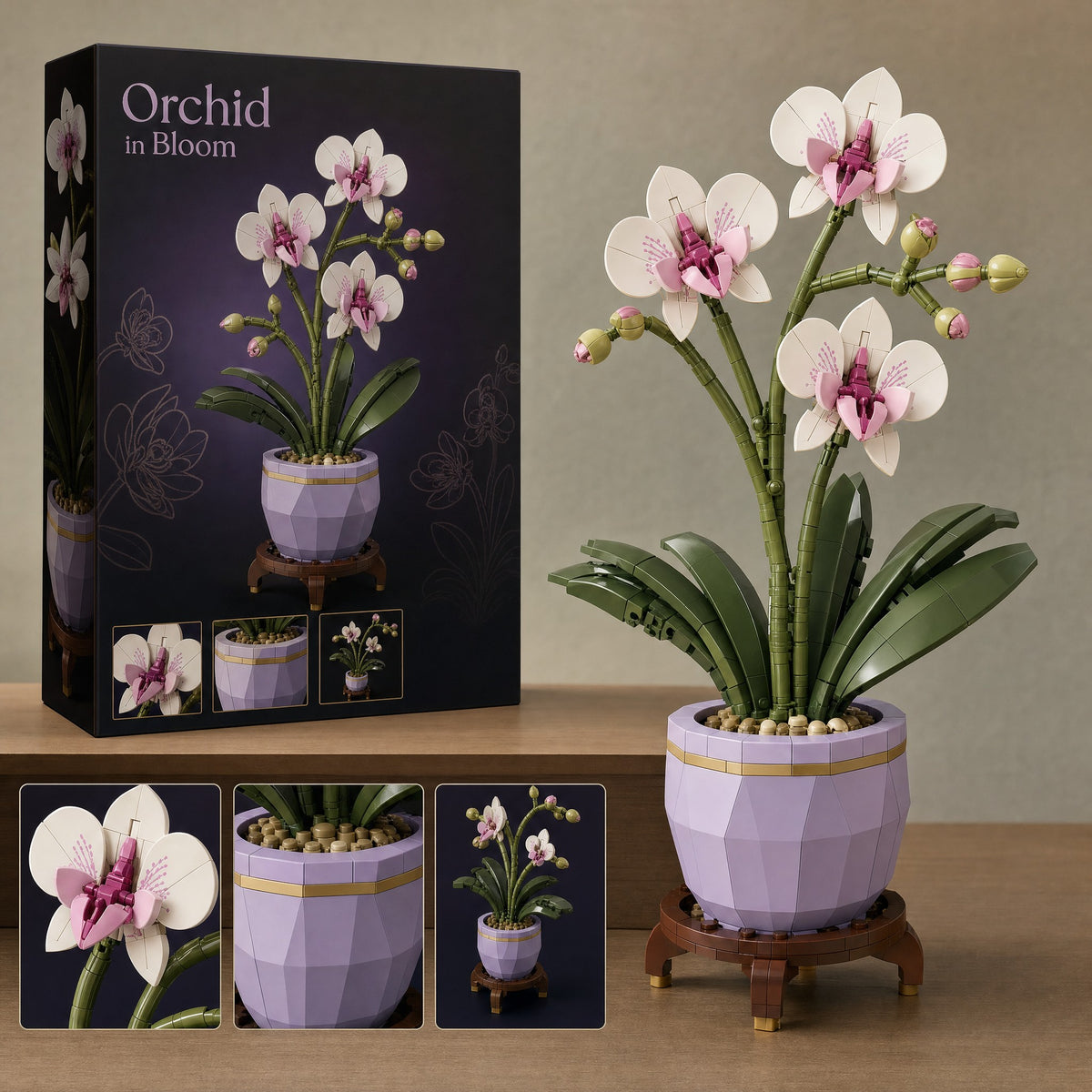 Orchid in Bloom brick set