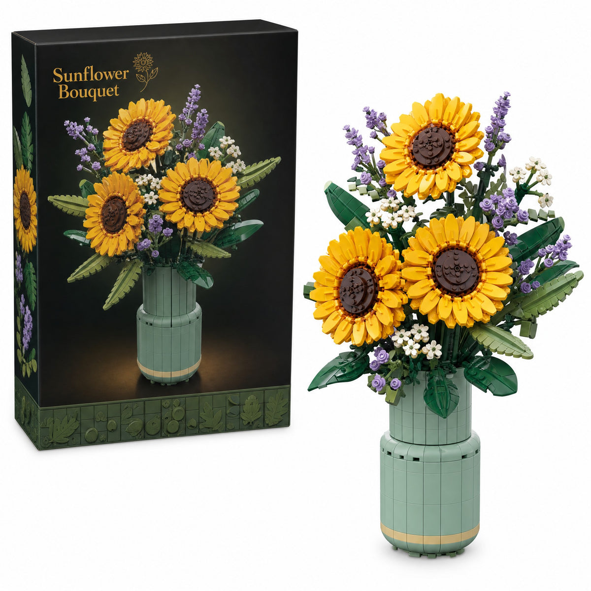 Sunflower Bouquet brick set