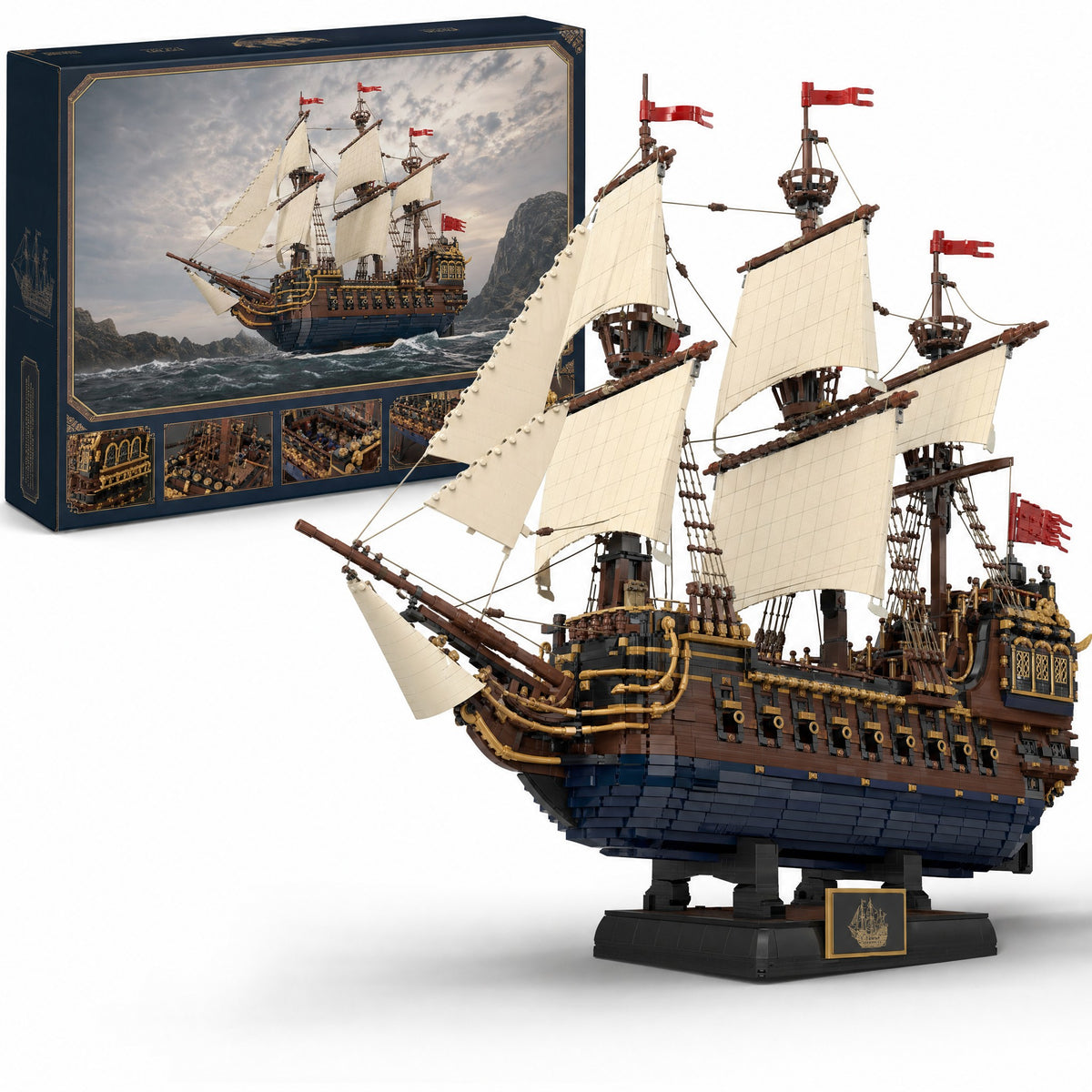 Tall Ship Galleon brick set